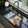 thumbnail image 5 of Karran Usa WS-34-PK1 Elite Workstation 27" Undermount Single Basin Stainless Steel Kitchen, 5 of 6