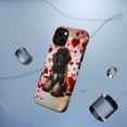 thumbnail image 5 of DistinctInk MagSafe Tough Case for Apple iPhone 14 Plus (6.7" Screen) - Valentine's Day Pulik Puppy - Slim Profile Design, 5 of 6