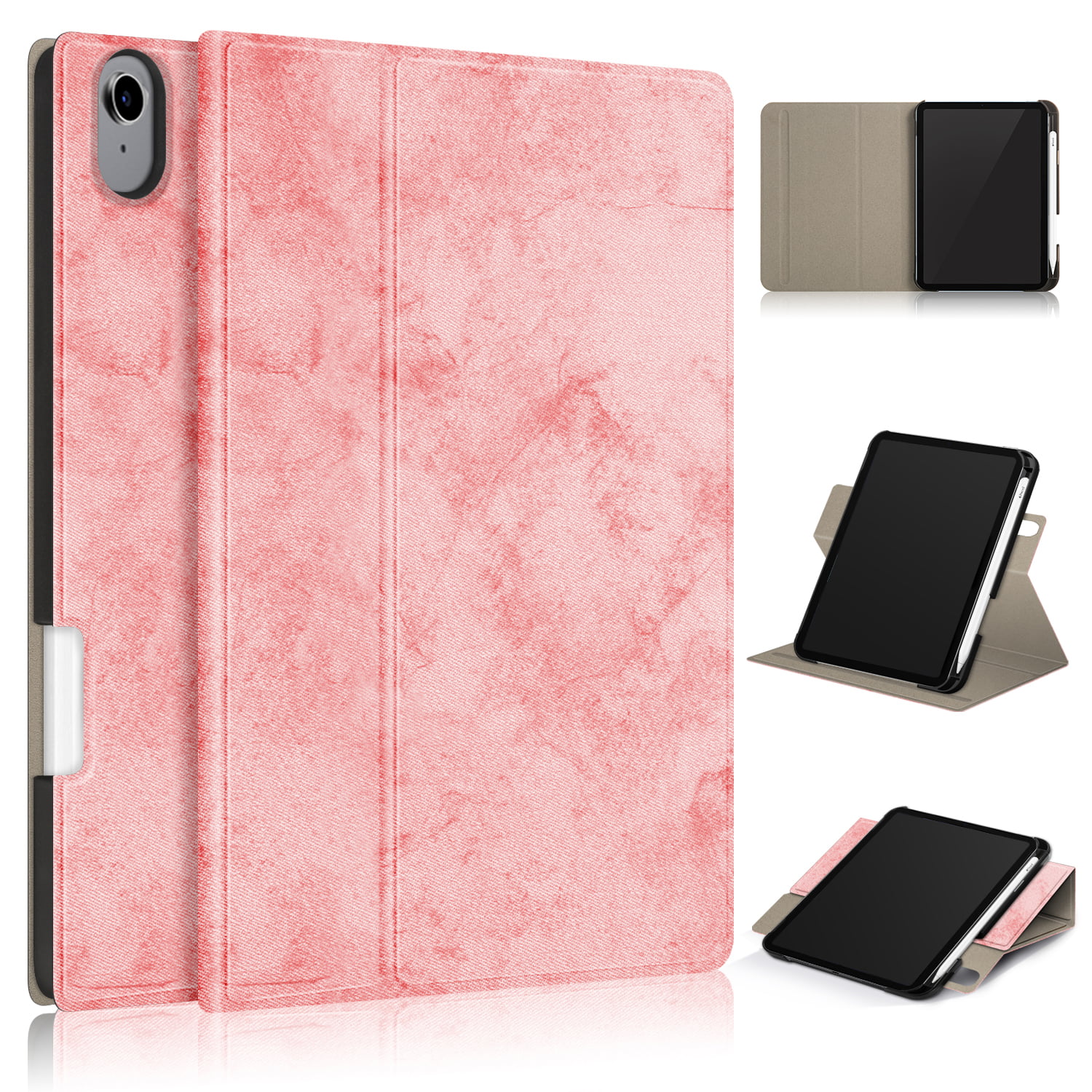 Folio PU Leather Case with Pencil Holder/Tri-fold Stand/Auto Sleep&Wake/Card Slot Black Full Body Sturdy iPad Mini 2021 Case A2567 A2568 A2569 SEYMCY Cover for iPad Mini 6 8.3 inch 2021