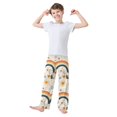 thumbnail image 2 of FORMRS Kids Pajama Pants with Pockets Size 6-8Y Boys Lounge Sleep Bottoms, Cute Rainbow, 2 of 8