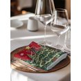 thumbnail image 6 of Red Christmas Cloth Napkins Set of 8 Reusable Dinner Napkins, Snowflake Xmas Christmas Tree Cocktail Napkin Washable Table Napkins for Wedding/Holiday Party/Baby Shower 20"x20", 6 of 7