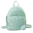 thumbnail image 1 of Mini Mochila Para Mujer, Moda Informal Con Estampado De Flores, Paquete De Cuero Pu, Bolsa De Teléfono De Color Sólido Para Acampar Al Aire Libre, Viajes, Compras Vogacara AP006181-05, 1 of 2