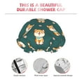thumbnail image 5 of Kdxio Cute Shiba Print Shower Cap for Women,Elastic and Reusable,Double Waterproof Layers Bathing Hat, 5 of 9