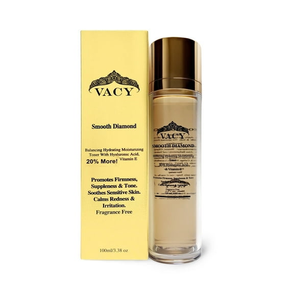 VACY Smooth Diamond Balancing Hydrating Unscented Toner, Hydrates and Soothes Your Skin