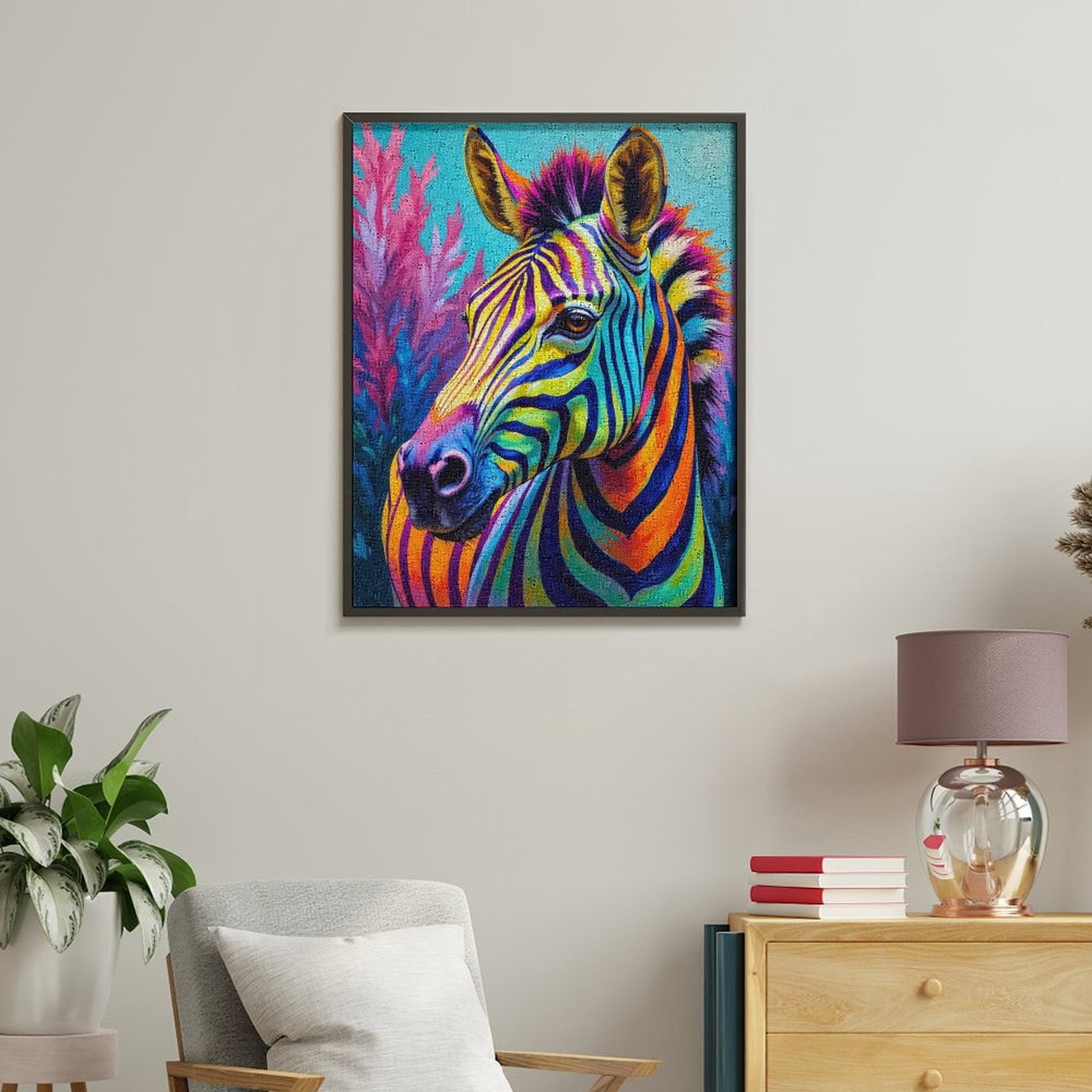 Paint By Numbers Kit for Adults Beginner - DIY Colorful Vibrant Abstract Art Canvas Painting Kits for Adults, Frameless Paint By Number for Adults for Home Wall Decor 16x20 Inch