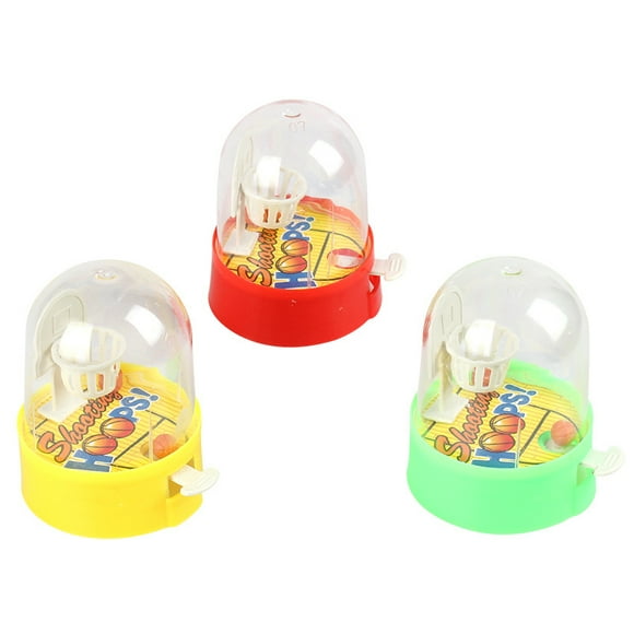 16 Pcs Mini Finger Basketball Shooting Game, Basketball Game Toy Plastic Basketball Table Game Finger Games, Party Toy Birthday Bag Filler for Kids