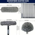 thumbnail image 3 of LLDYYDS Dusters for Cleaning, Retractable Microfiber Gap Dust Cleaner with Extension Pole 30'' to 100'', Reusable Bendable Long Handle Feather Duster Kit, 3 of 7
