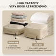 thumbnail image 2 of Ultra Space Saving Self Compression Organizer, 2024 New Propositiony Ultra Space Saving Self Compression, Storage Tote for Space Saving Compression Moving Organizer Bags for Blankets (Grey, Medium), 2 of 7
