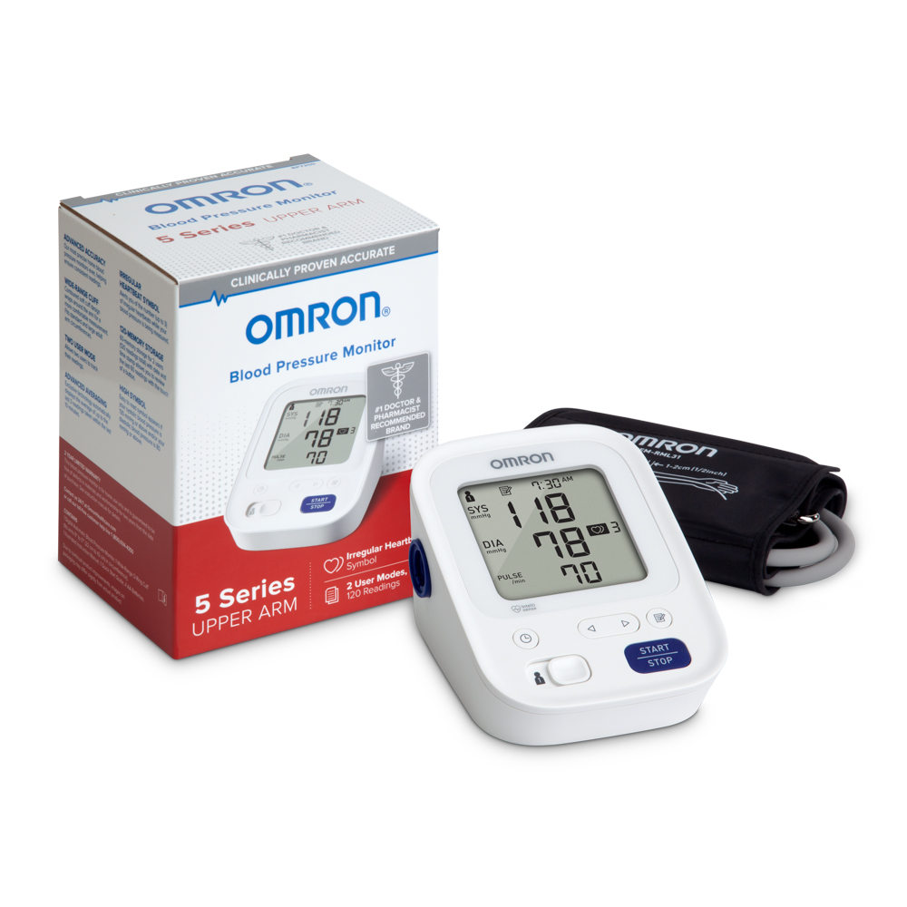 Omron 5 Series Upper Arm Blood Pressure Monitor (Model BP7200) - image 4 of 12