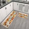 thumbnail image 3 of 2 Pieces Of Kitchen Rugs and Mats Non Skid Washable Fall (108) Kitchen Mat,Floor Cushion Waterproof Rug,Rubber Backed Area Rugs for Laundry 47*17+30*17, 3 of 7