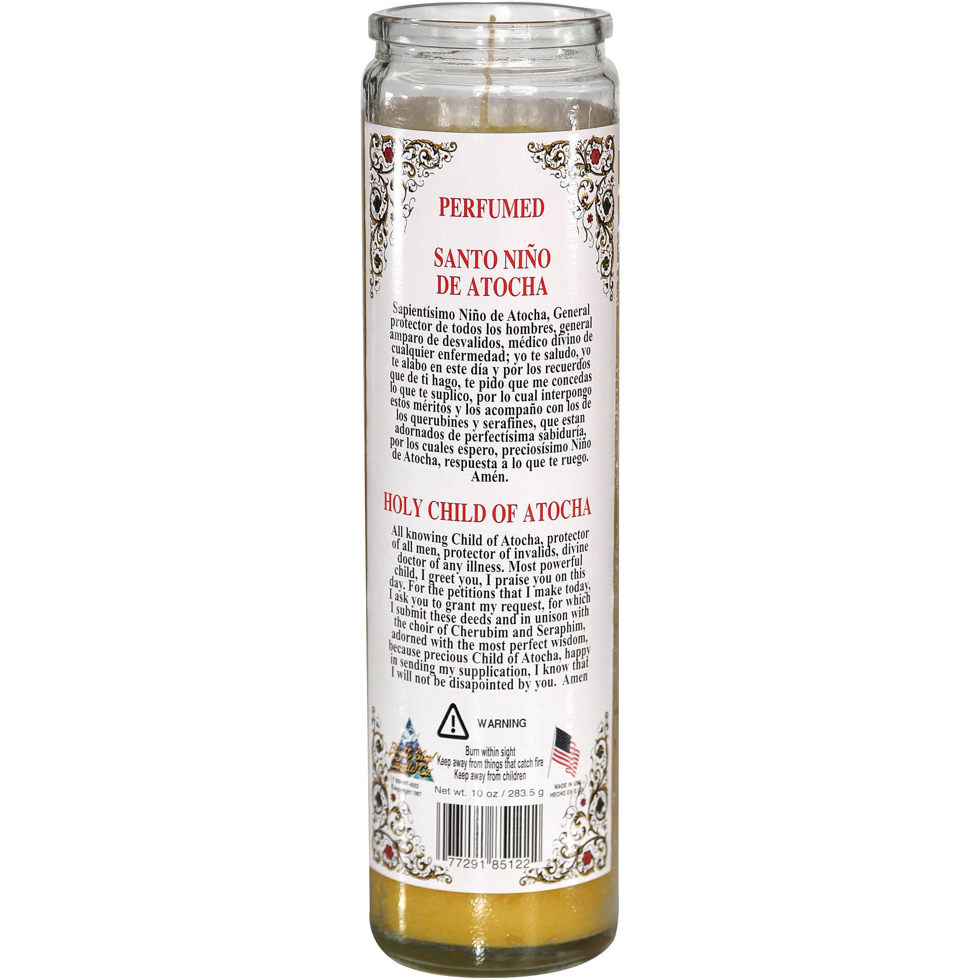 Santo Nino de Atocha Scented Novena Candle