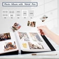 thumbnail image 6 of Bevtee Photo Album Self Adhesive 4x6 8x10 DIY Picture Scrapbook, 40 Pages Linen Cover with Display Window, with Pen, for Moms, Families, Babies, and Weddings, Khaki, 6 of 7