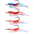 thumbnail image 3 of Soft Luminous Shrimp Lure Set Soft Artificial Shrimp Lure Saltwater Bass Trout Catfish Salmon, 3 of 8
