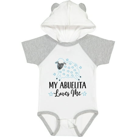 

Inktastic Abuelita Loves Me Baby Lamb Gift Baby Boy or Baby Girl Bodysuit