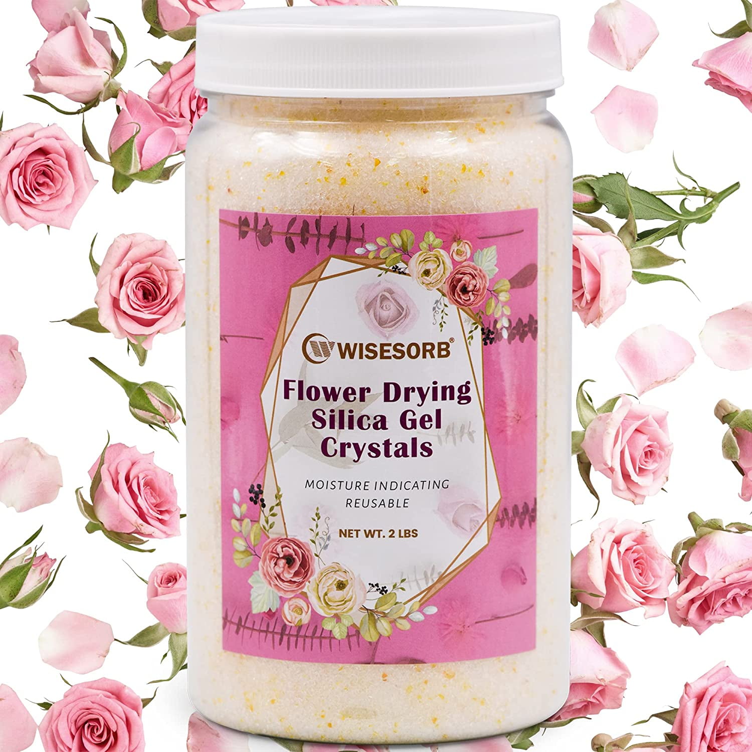 Drying flowers with Wisedry Silica Gel Crystals  Link:https