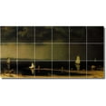 thumbnail image 1 of Ceramic Tile Mural-Martin Heade Waterfront Painting 313. 48" w x 24" h using (18) 8 x 8 ceramic tiles, 1 of 3
