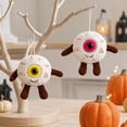 thumbnail image 3 of Halloween Eyeball Plush Toy, 5.91 in Spooky Eye Shaped Stuffed Doll, Soft Creepy Plushie for Party Decor, Haunted Room Display, Halloween Gift and Party Favor，Fluorescence Yellow, 3 of 5