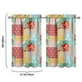 thumbnail image 4 of Kitchen Window Curtains over Sink Pioneer Small Window Treatment White Cafe Short Curtains for Bathroom Tier Drapes 27.5x39 Inch, 4 of 4