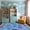 Dark blue, variant on Jakolive Kids Play Mat, Road Traffic City Scene, 47-inch Round, Car/Toy Play Rug for Bedroom Playroom, Educational Fun