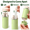 thumbnail image 4 of 4-in-1 Travel Dispenser Bottles, Leak-Proof BPA-Free Refillable with Flip Cap & Scale Mark Portable for Shampoo Lotion Cosmetics Toiletry Travel Bathroom Storage, Green, 4 of 8