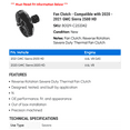 thumbnail image 2 of Fan Clutch - Compatible with 2020 - 2021 GMC Sierra 2500 HD, 2 of 2