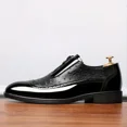 thumbnail image 3 of Men's Dress Shoes Genuine Leather Oxfords Luxury Formal Business Suit Shoes with Blake Rapid Stitch, 3 of 8