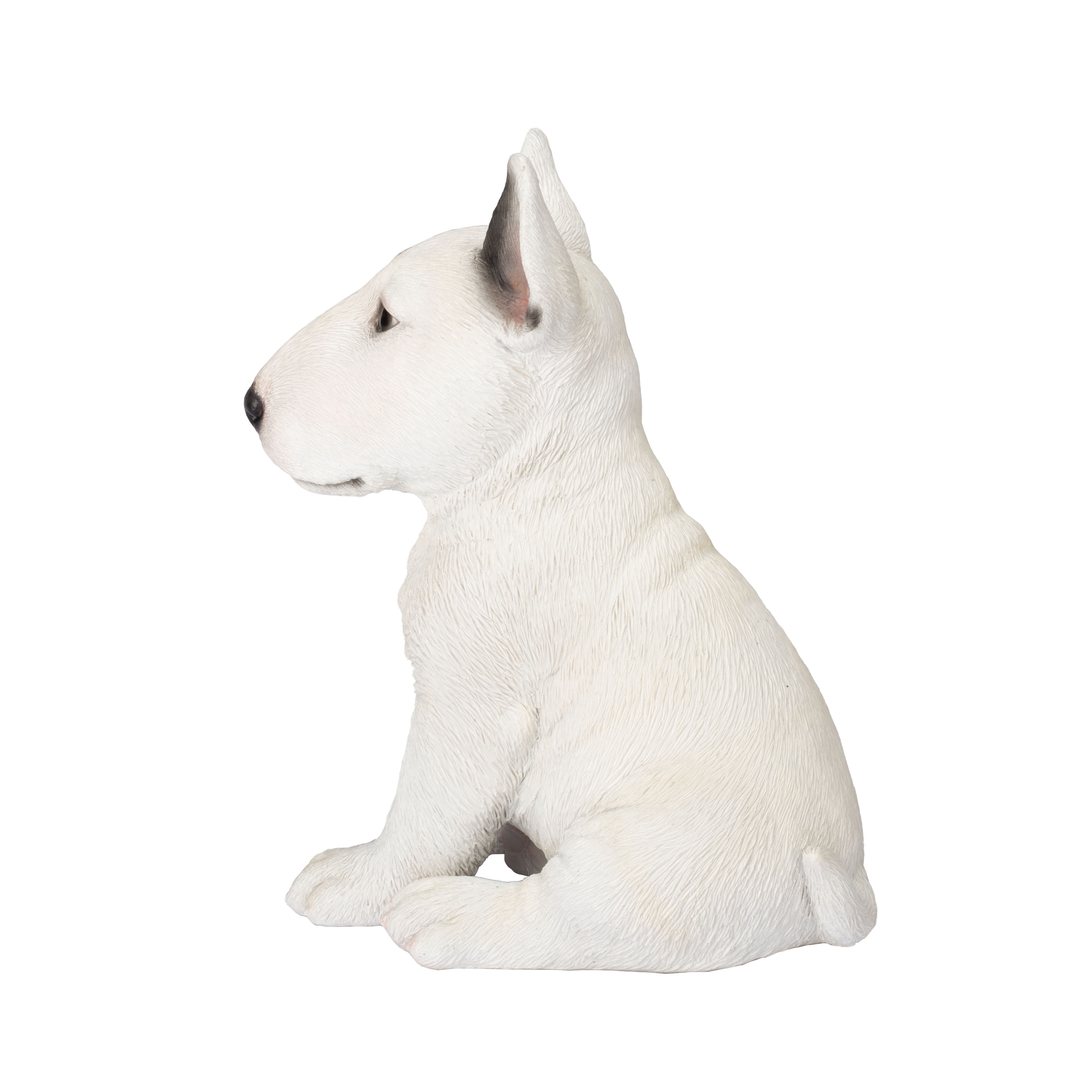 SOREAL White Bull Terrier Decorative Puppy Figurine for Home & Garden Décor, Handpainted Polyresin Dog Statue, Realistic Design | Gift for Dog Lovers | Weather-Resistant Indoor/Outdoor Decor