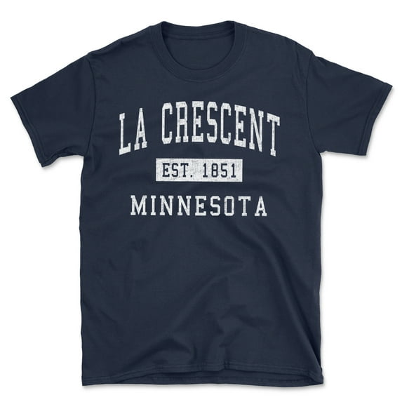 La Crescent Minnesota Classic Established Men's Cotton T-Shirt