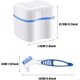 thumbnail image 2 of Estuches para Dentaduras Postizas Brillar Azul Rojo 2 Piezas, 2 of 5