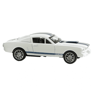 Shelby Collectibles 1966 Ford Mustang GT350 Diecast Toy Car, White