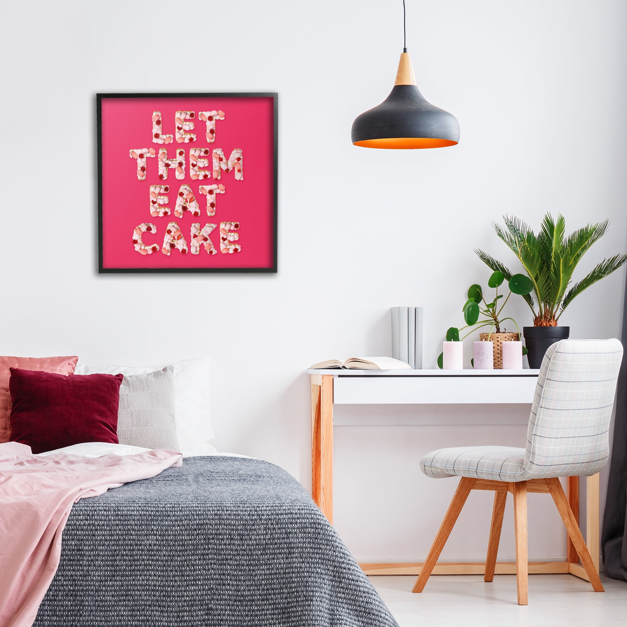 Let Them Eat Cake Black Framed Giclee Art, design by LISH Creative