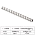 thumbnail image 3 of Unique Bargains G1/2 Female Thread 300mm Stainless Steel Straight Pipe Coupling Fitting, 3 of 5