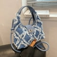 thumbnail image 4 of Jiibva Small Crossbody Shoulder Bag for Women Vintage Fashion Jean Denim Purse Mini Handbags Female Elegant Tassel Shoulder Bag, 4 of 7