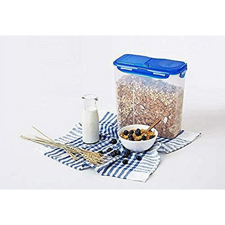 LOCK & LOCK Easy Essentials Food lids/Pantry Storage/Airtight containers,  BPA Free, Square-16.9 Cup-for Chips, Clear