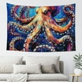 thumbnail image 6 of ZFLMY Octopus Ocean Painting Tapestry Wall Hanging for Home Decor 60x40in, 6 of 7