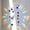 A, variant on OCCOA Spinning Wind Chime Crystal Suncatcher with Beads, Colorful Garden Hanging Decor Refracting Light, Outdoor Porch Patio Ornament, C
