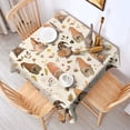 thumbnail image 2 of Fall Gnomes with Autumn Leaves Pattern Square Tablecloth,Waterproof Square Table Cover,Wipeable Spillproof Washable Table Cover for Home Kitchen Party Decor 52"x52"(132x132cm), 2 of 6