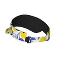 thumbnail image 3 of Kll Sport Sun Visor Hats Ball Caps Empty Top Baseball Sun Cap For Men Women-Tropical Lemon, 3 of 8