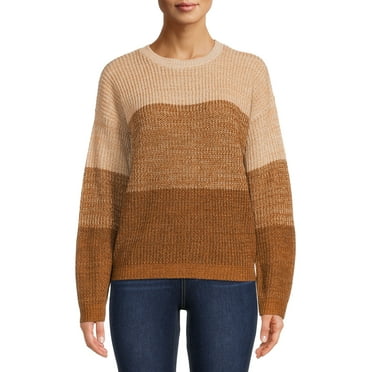 International Concepts Ombre Stripe Pullover Sweater – Eye-Catching Crewneck Sweater For Women