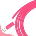 thumbnail image 3 of Uxcell 11 yardas de cordón de caucho rosa de 2 mm hueco para hacer pulseras y collares, 3 of 5