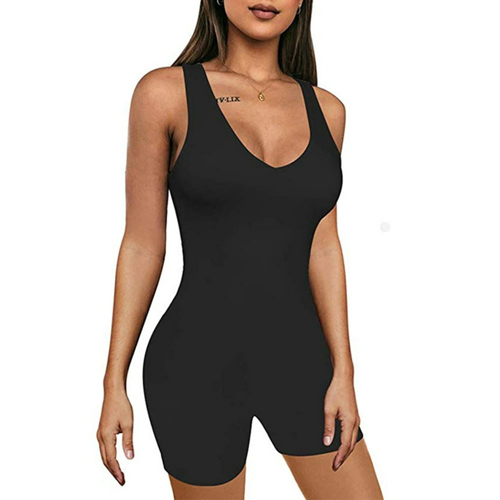 XBTCLXEBCO - XBTCLXEBCO Women One Piece Sleeveless Bodycon Fitness Yoga ...