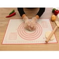thumbnail image 5 of 2 Pcs Silicone Baking Mat, 15.7*11.8 Non-Stick Pastry Mat Extra Large with Measurements for Baking - Pizza Dough Rolling Mat, Counter Mat, Heat-Resistance, 5 of 9