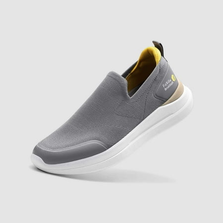 

Autoster FitVille Men s BriskWalk Recovery Slip-On Shoes - Grey - 11.5 - WIDE/2E