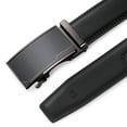 thumbnail image 5 of Sendefn Men's Leather Belt Automatic Ratchet Buckle Slide Belt for Dress Casual Trim to Fit with Gift Box, 5 of 7