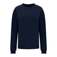 thumbnail image 6 of Ladies Fashion Sweatshirts Crew Neck Navy Solid Color Plush Corduroy Pullover Save 65% Instantly!, 6 of 7