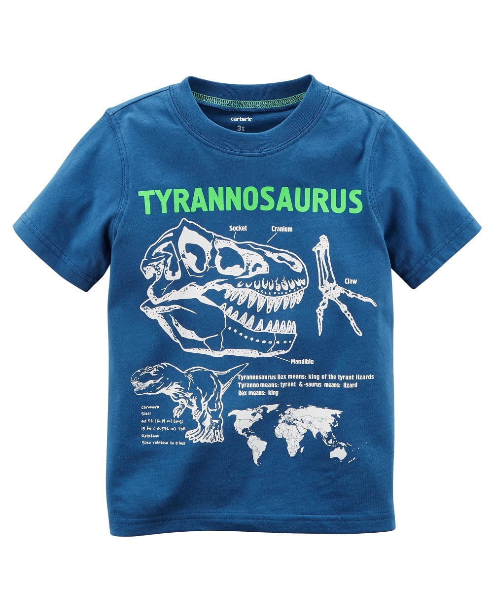 Carter's Baby Boys' Tyrannosaurus T-Rex Tee- 3 Months - Walmart.com