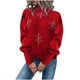 thumbnail image 1 of Suéter de cuello redondo de moda para mujer, suéter navideño de manga larga, suéter informal de cuello redondo, suéter para mujer, 1 of 5