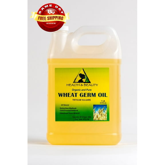 WHEAT GERM OIL REFINED ORGANIC CARRIER COLD PRESSED PREMIUM 100% PURE 7 LB
