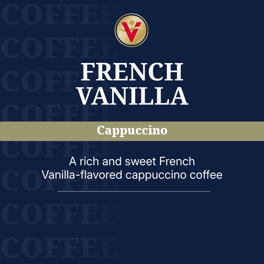 Victor Allen's Coffee French Vanilla Cappuccino, 42 Count, Single Serve Cups for Keurig K-Cup Brewers