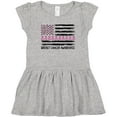 thumbnail image 3 of Inktastic Breast Cancer Awareness Pink Ribbons and Flag Girls Toddler Dress, 3 of 5